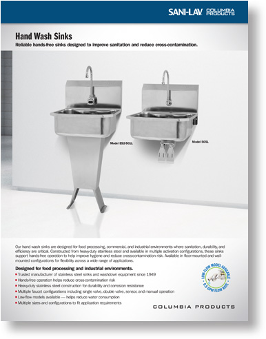 Hand Wash Sinks
