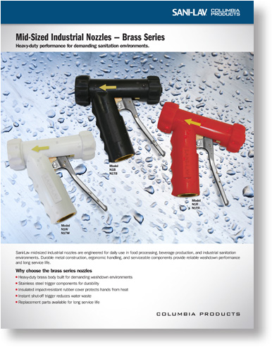 Mid-Sized Industrial Nozzles - Brass Series