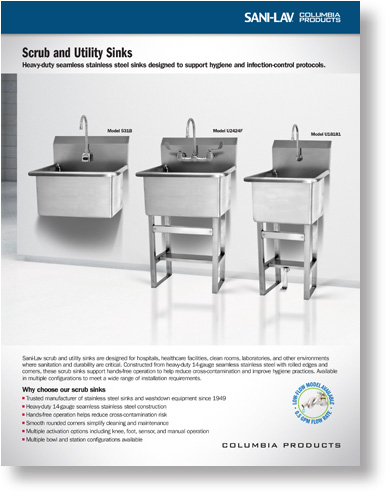 Scrub and Utility Sinks