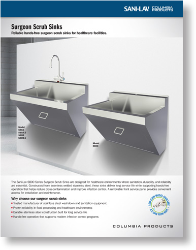 Surgeon Scrub Sinks